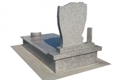 Egyszemélyes fedett síremlék kaspóval MARRONE